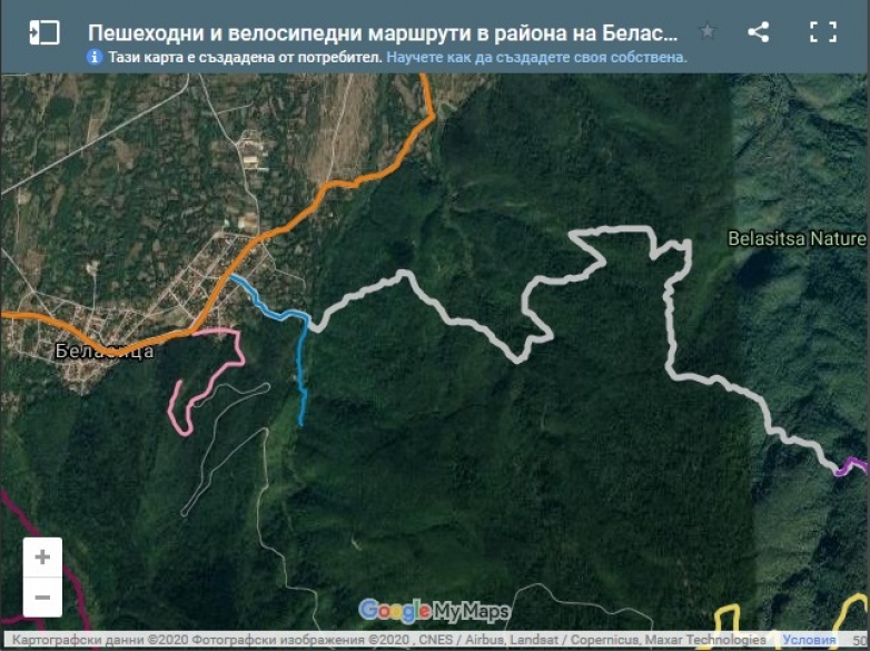 Нова онлайн карта с пешеходни и вело предизвикателства